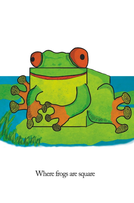Where frogs are square